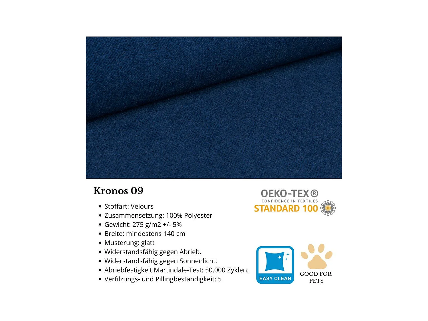 CHESTERFIELD-SESSEL Falco marineblau mit Holzbeinen