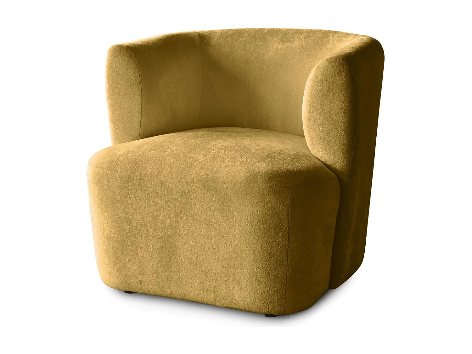 SESSEL Nori senfgelb velour