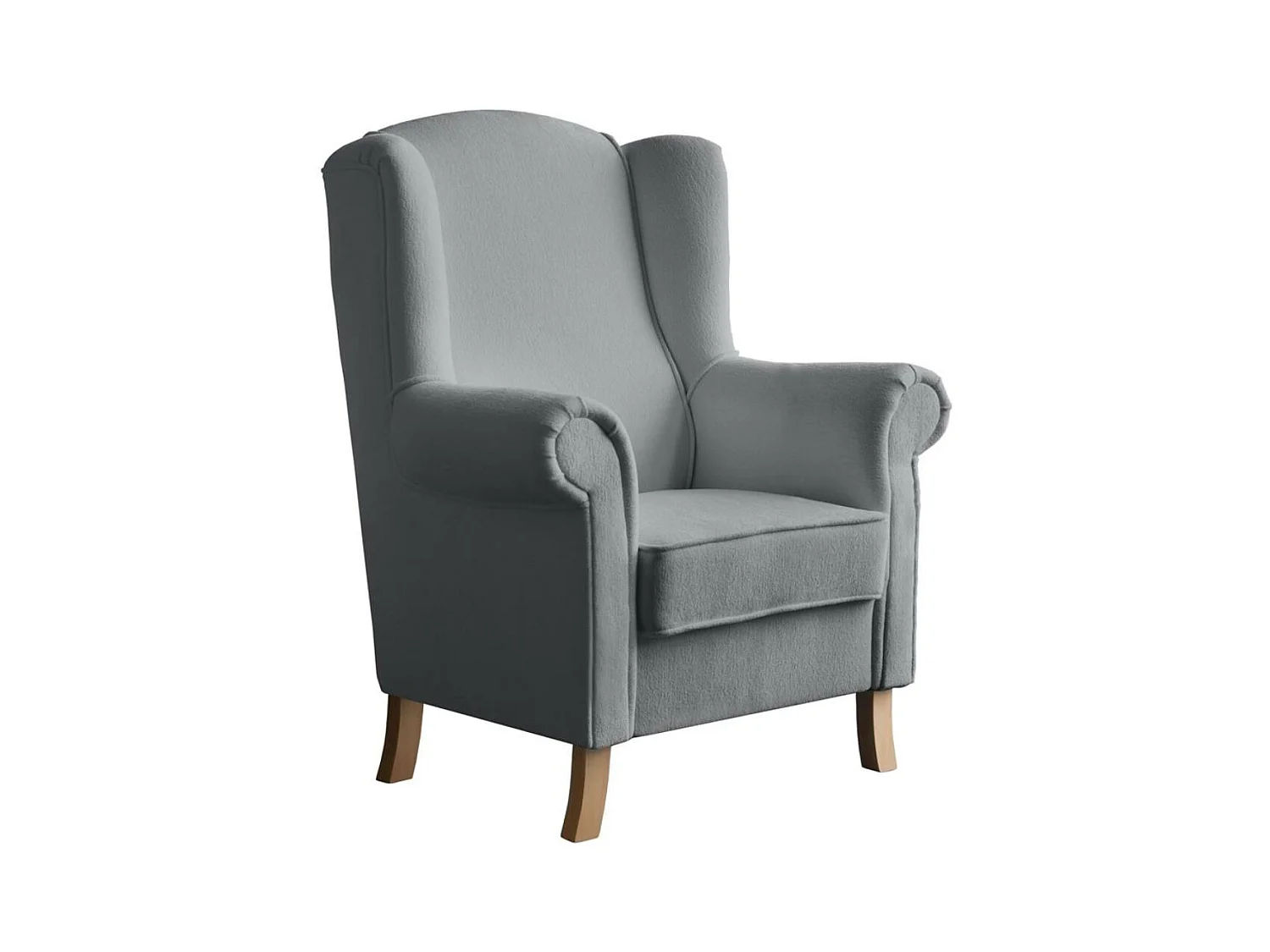 OHRENSESSEL Leonardo grau boucle-stoff