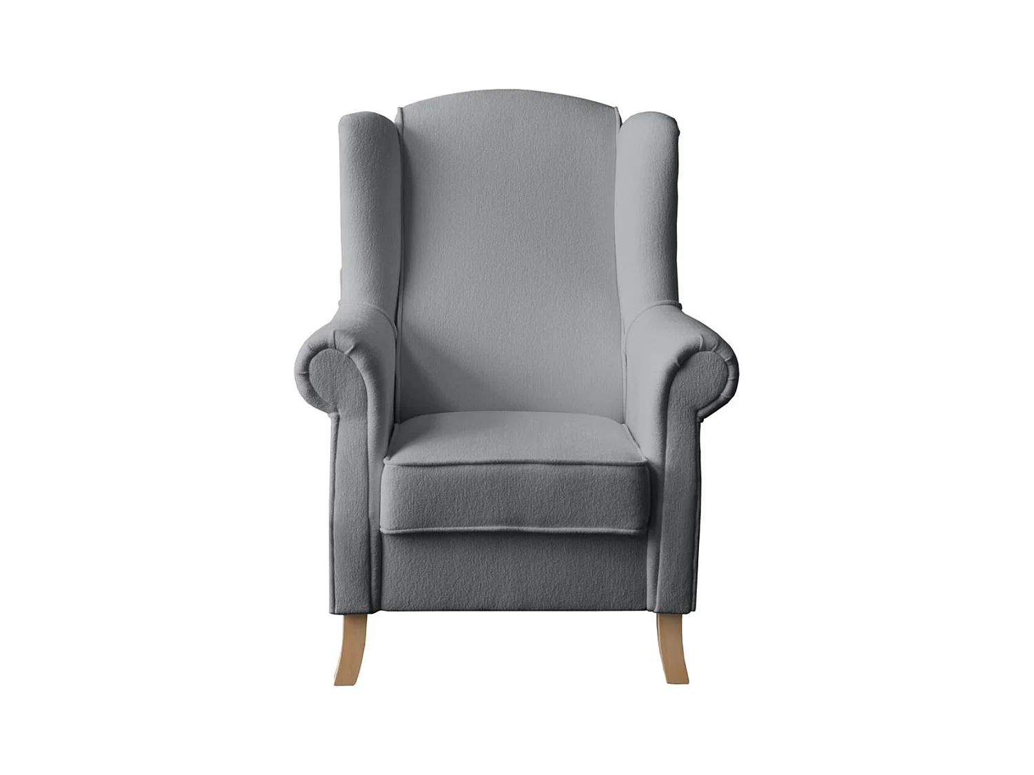 OHRENSESSEL Leonardo grau boucle-stoff