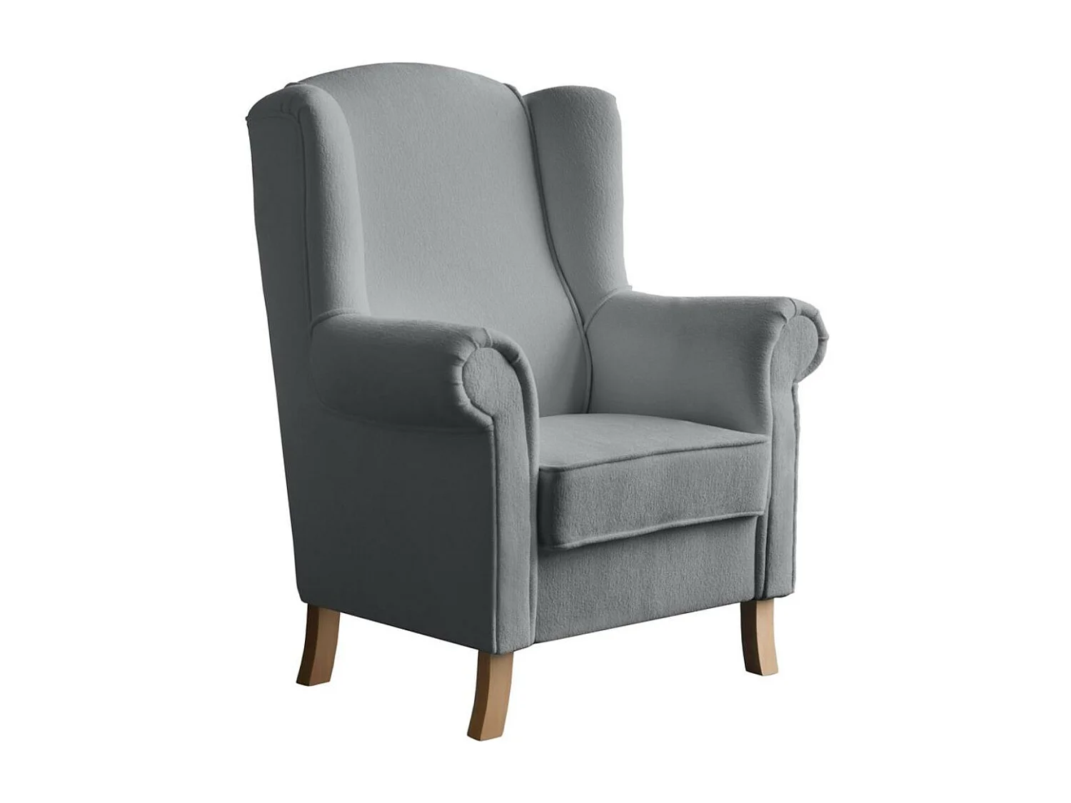 OHRENSESSEL Leonardo grau boucle-stoff