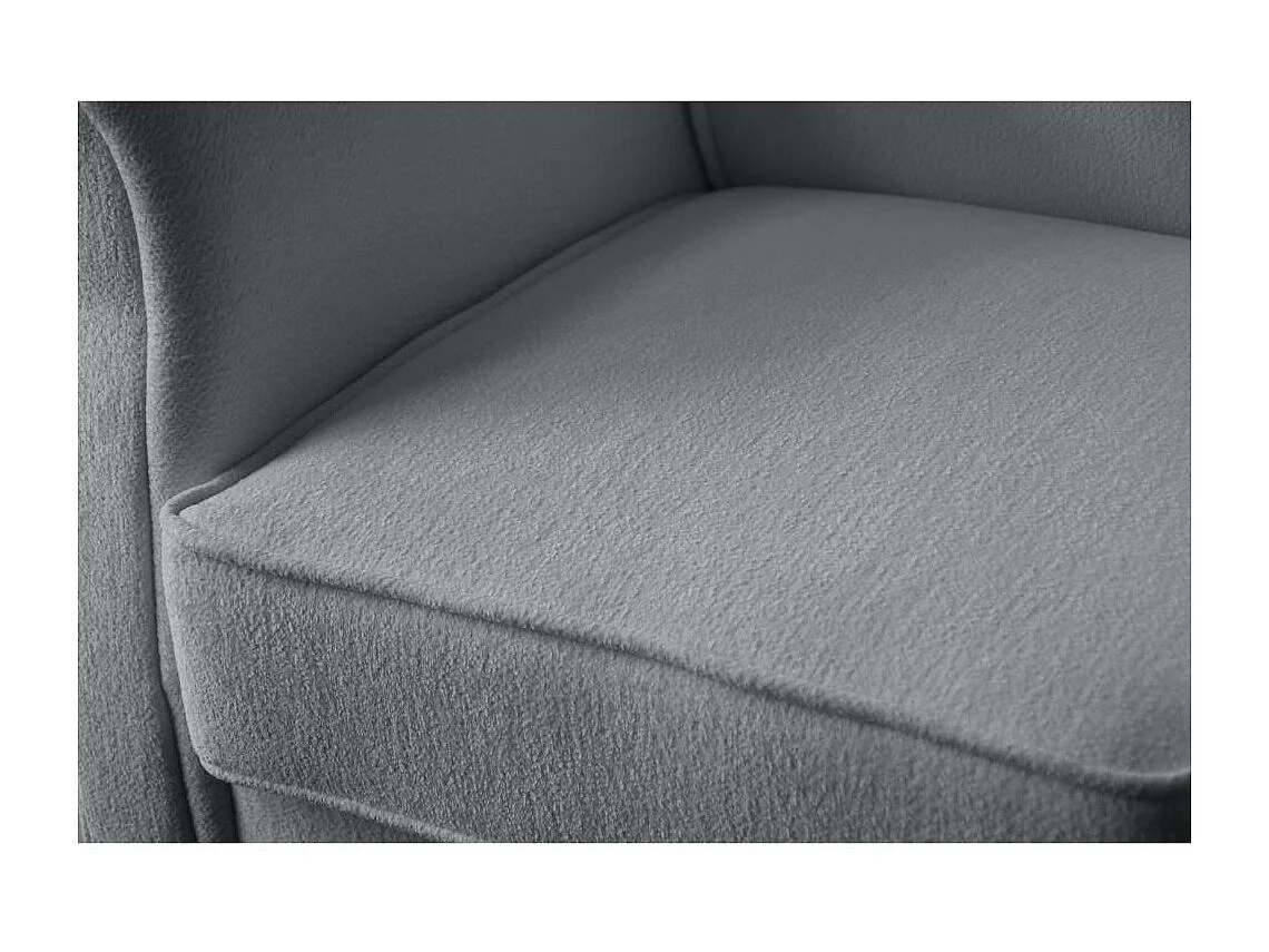 OHRENSESSEL Leonardo grau boucle-stoff