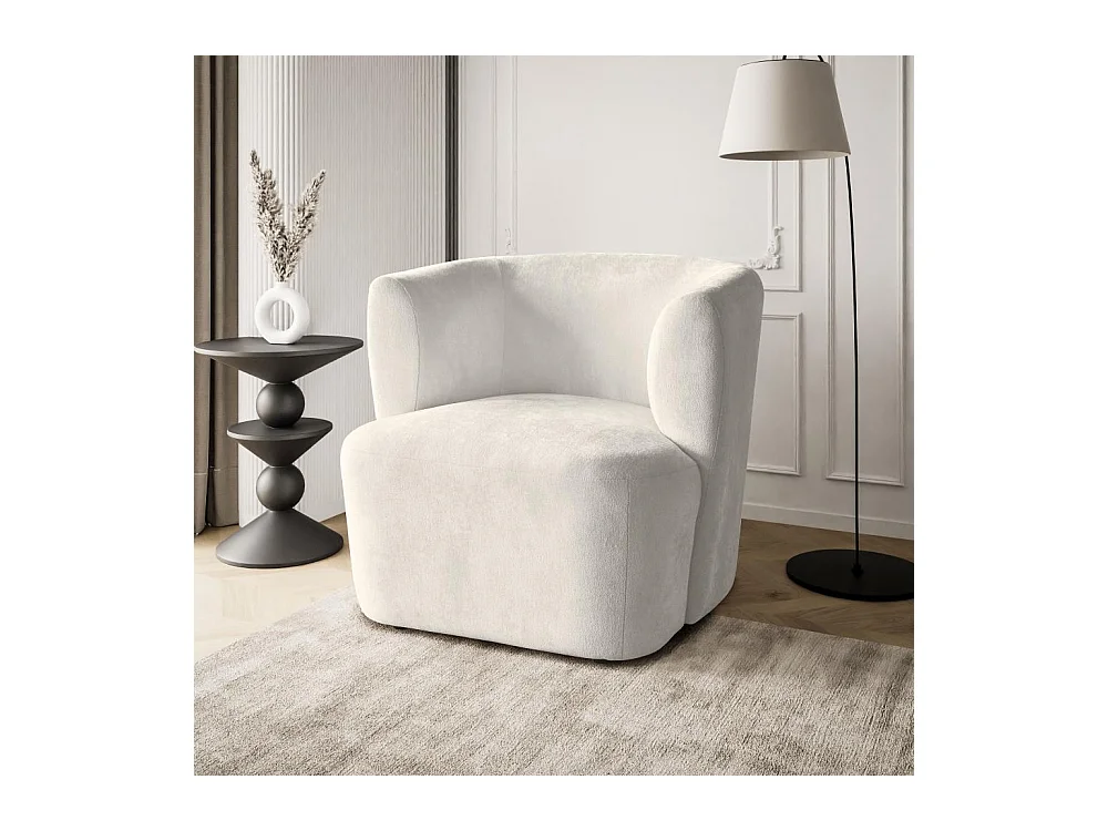 FAUTEUIL Nori beige velour
