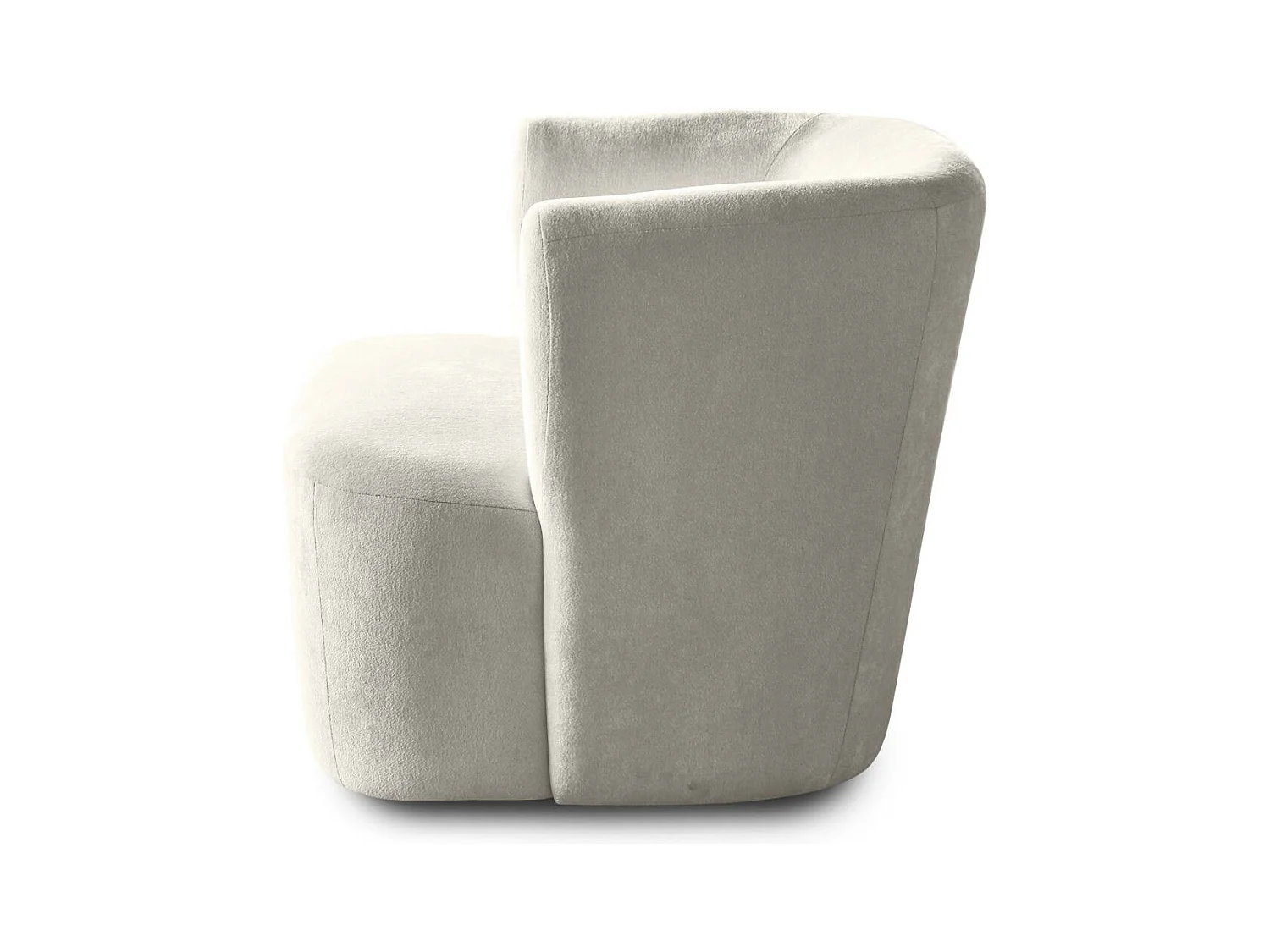 FAUTEUIL Nori beige velour