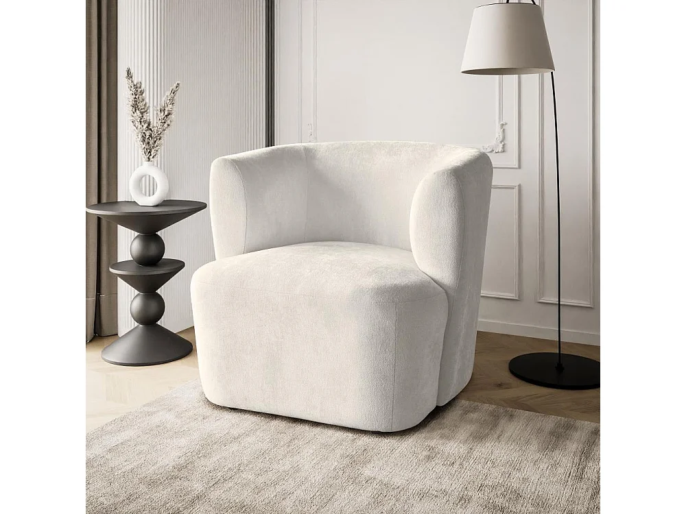 FAUTEUIL Nori beige velour