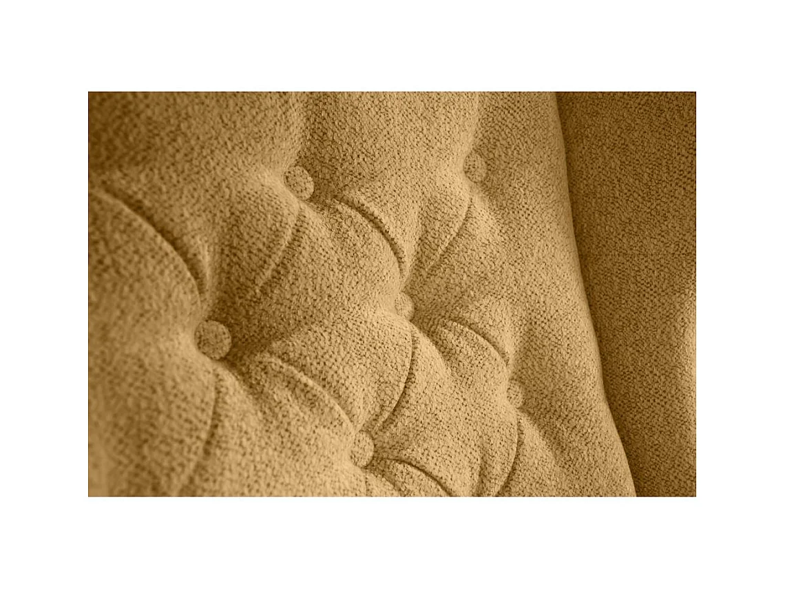 CHESTERFIELD-SESSEL Falco gelb mit Weiß Holzbeinen