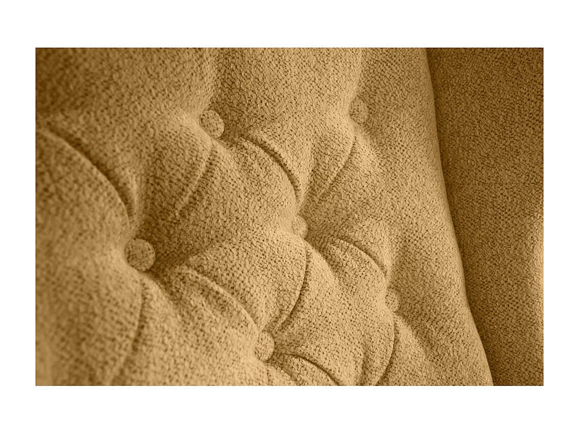 CHESTERFIELD-SESSEL Falco gelb mit Weiß Holzbeinen