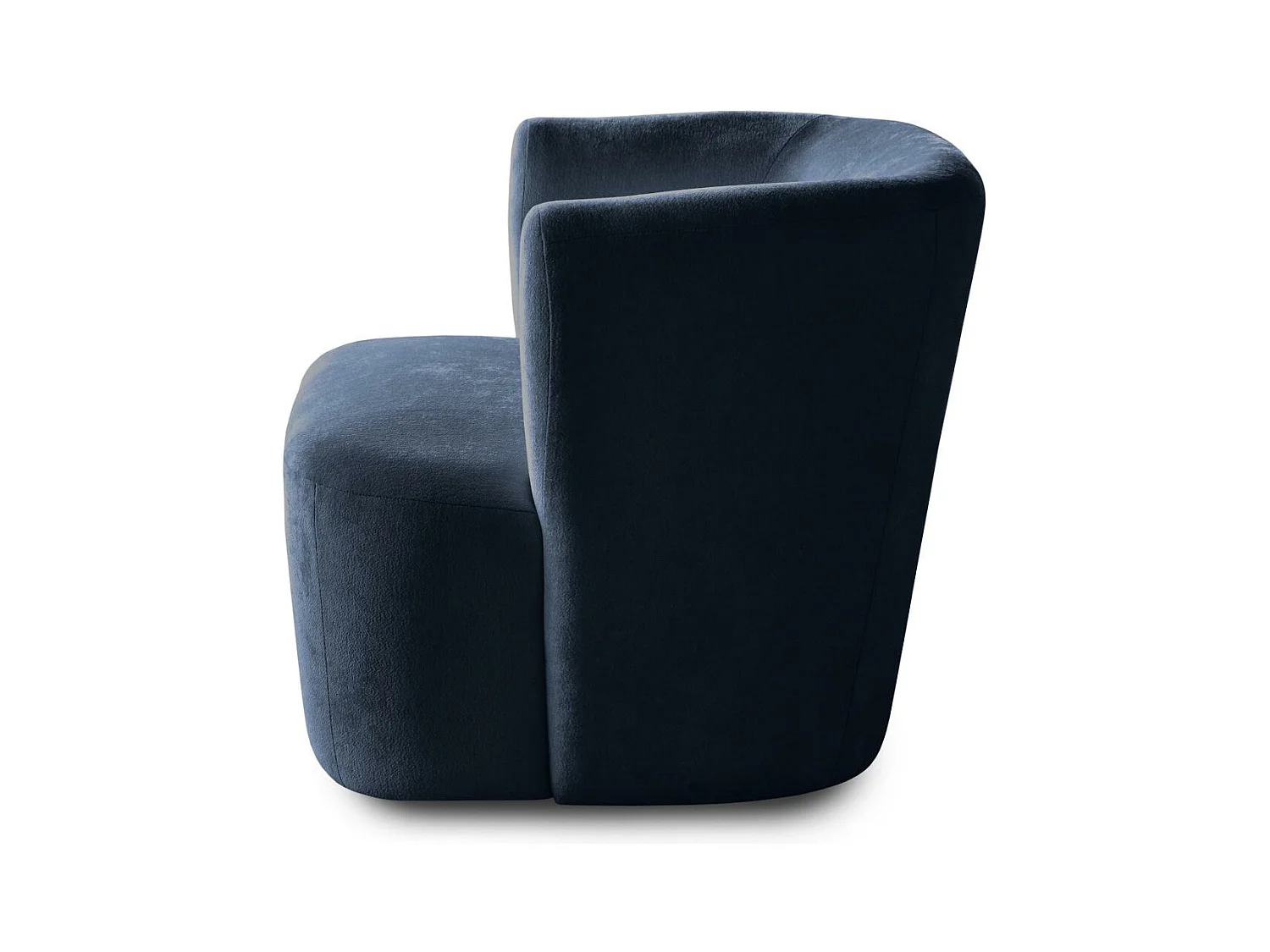 FAUTEUIL Nori bleu foncé velours
