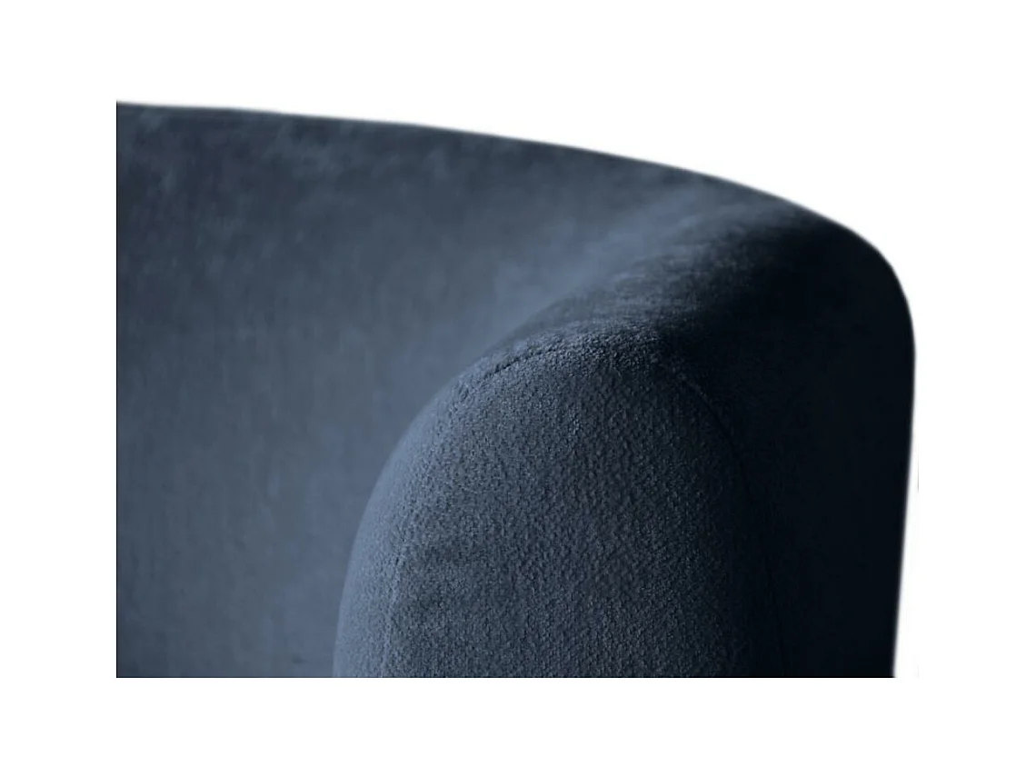 FAUTEUIL Nori bleu foncé velours