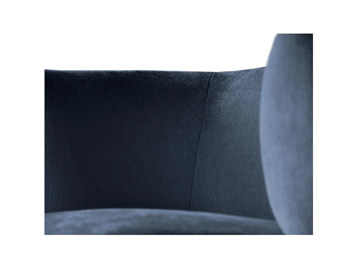 FAUTEUIL Nori bleu foncé velours
