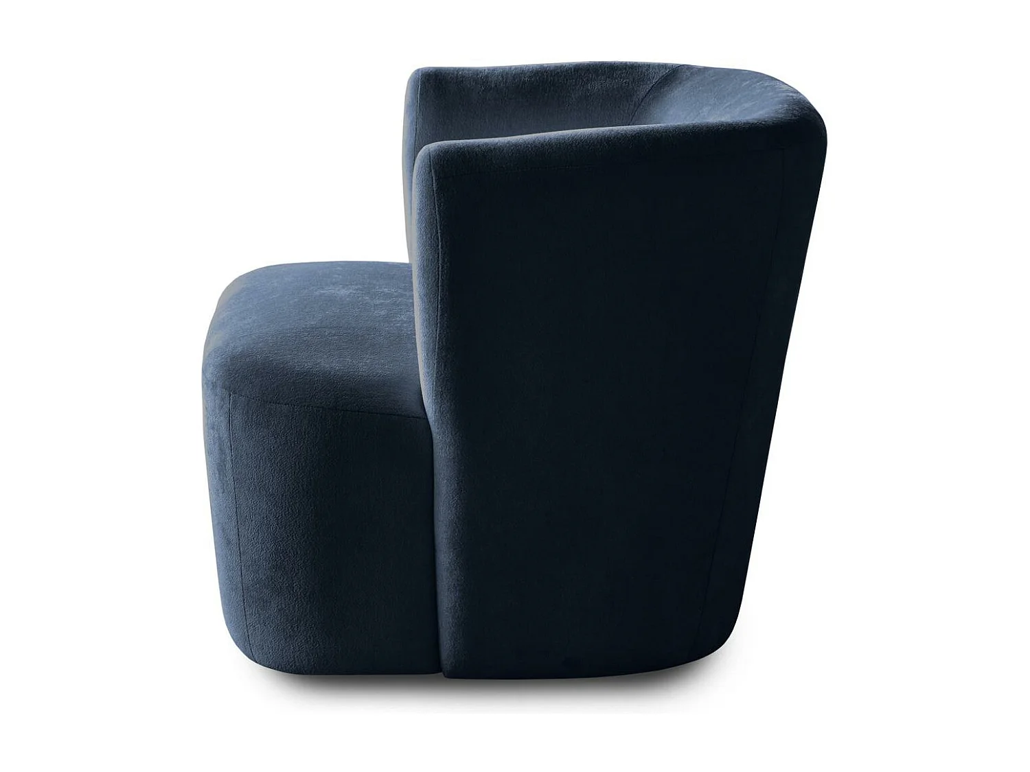 FAUTEUIL Nori bleu foncé velours
