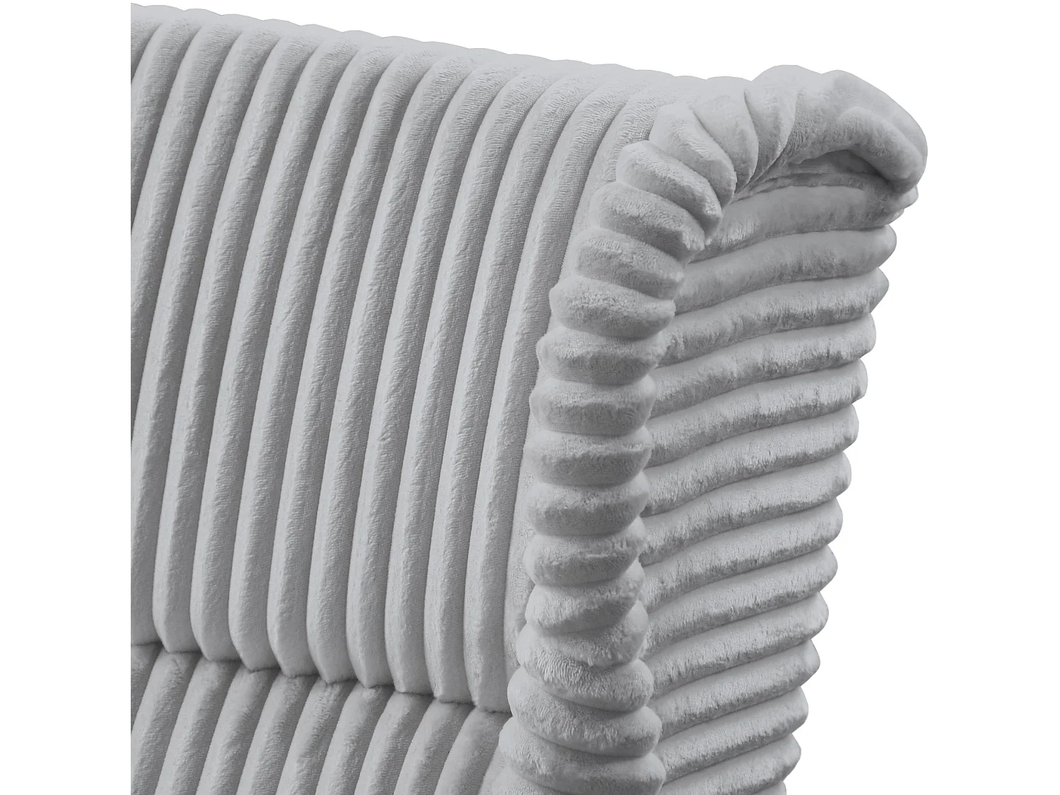 RELAXSESSEL Felix Grau mit Wenge Beinen Cordstoff