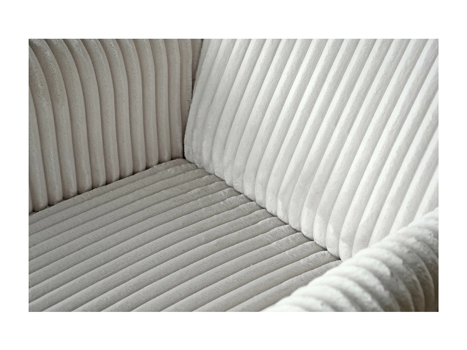 RELAXSESSEL Felix Hellbeige mit Buchenbeinen Cordstoff