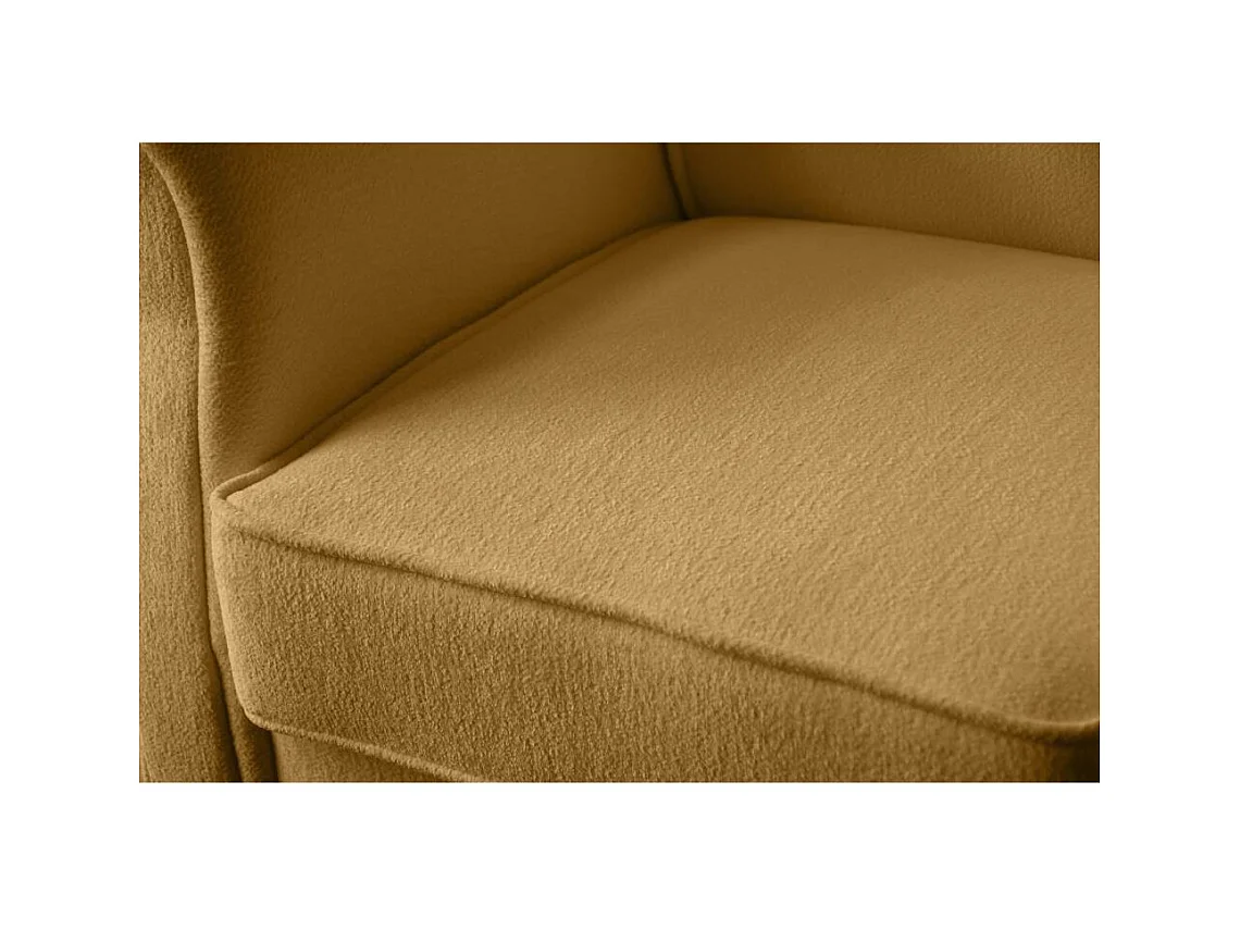 OORFAUTEUIL Leonardo geel bouclé-stof