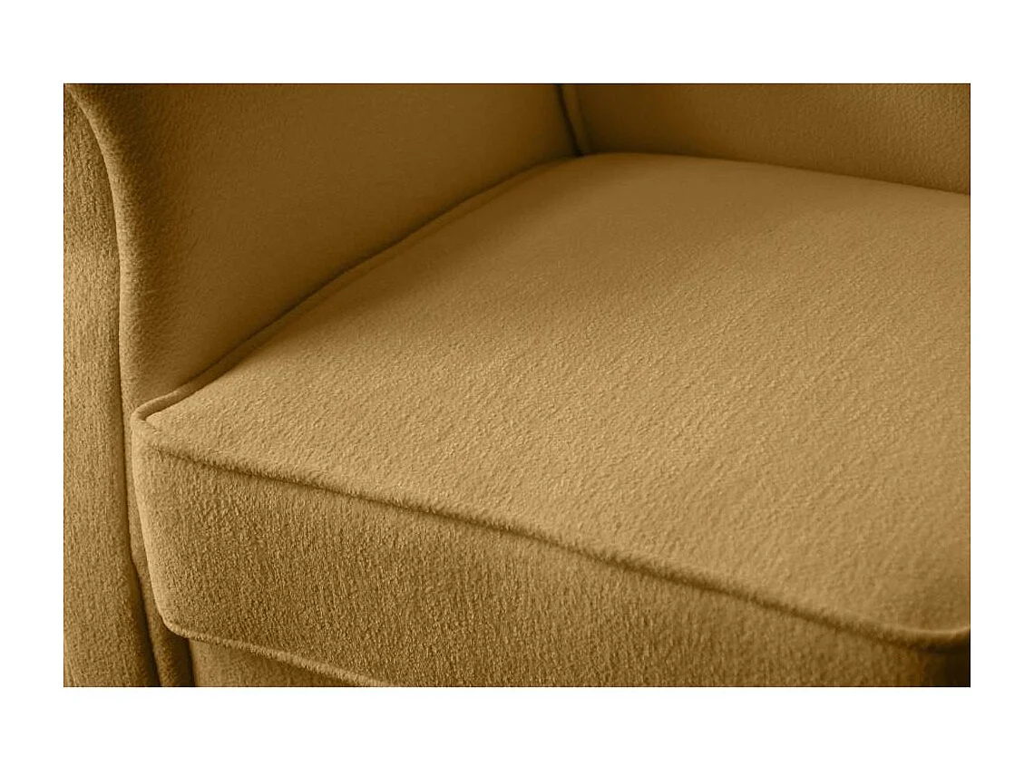 OORFAUTEUIL Leonardo geel bouclé-stof