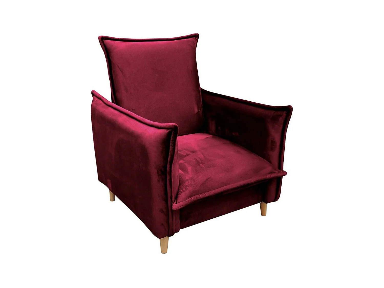 RELAXSESSEL Pillow bordeaux mit Buchenbeinen