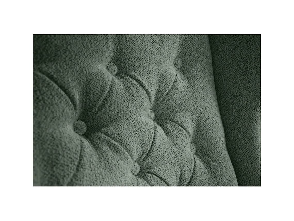 CHESTERFIELD-FAUTEUIL Falco vert avec pieds en bois blanc