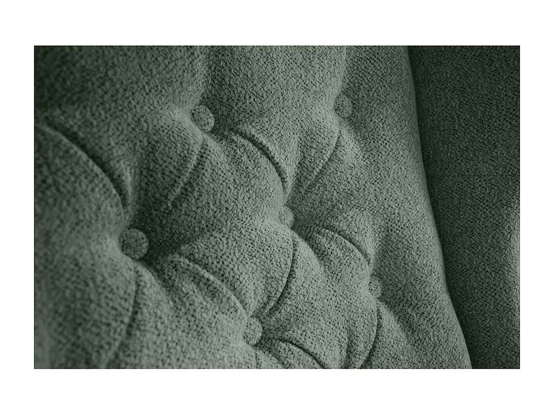 CHESTERFIELD-SESSEL Falco grün mit Weiß Holzbeinen