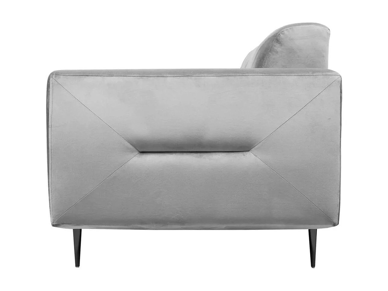 RELAXFAUTEUIL Venezia lichtgrijs met zwarte poten