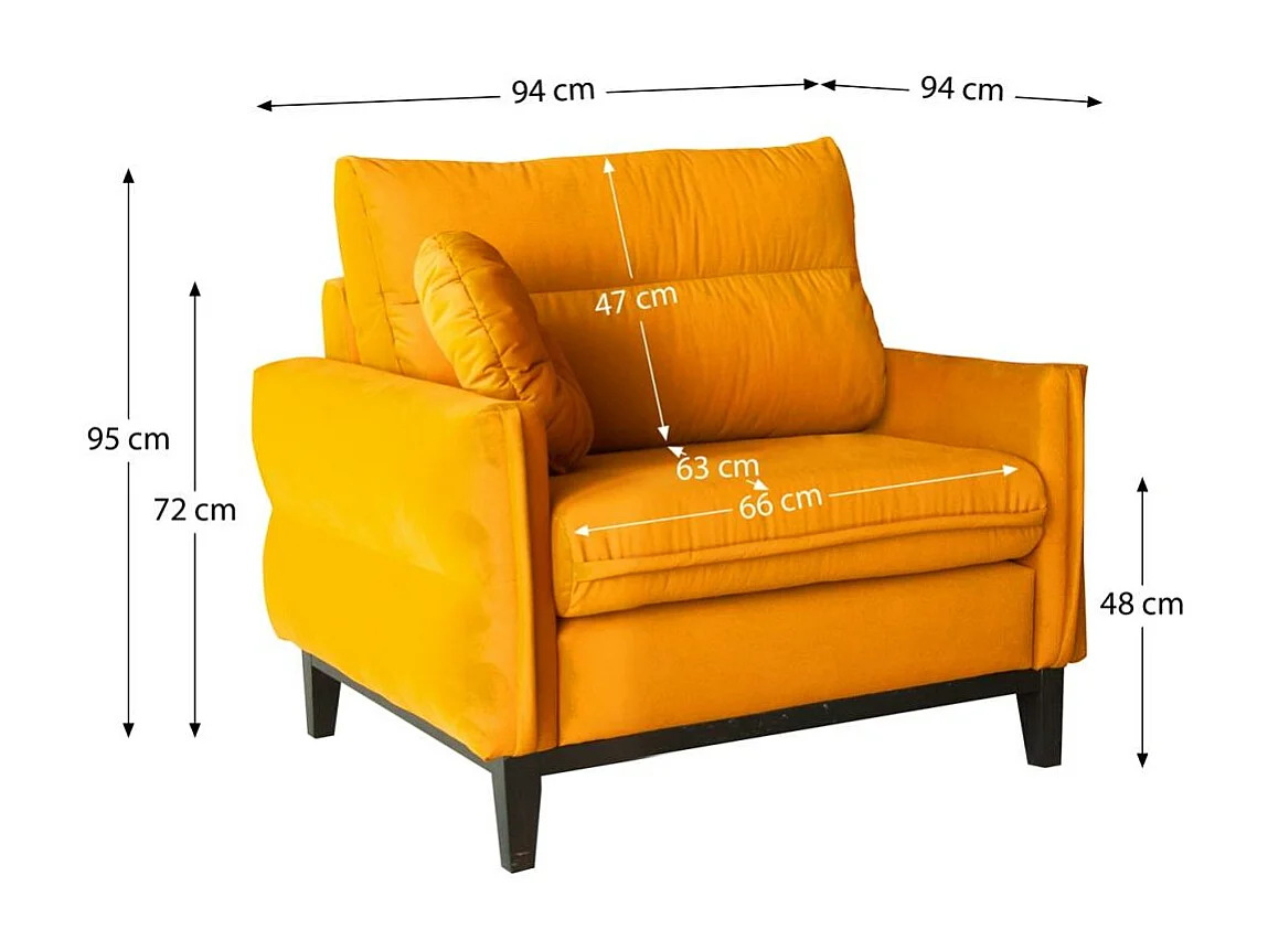 RELAXSESSEL Belweder Velours gelb