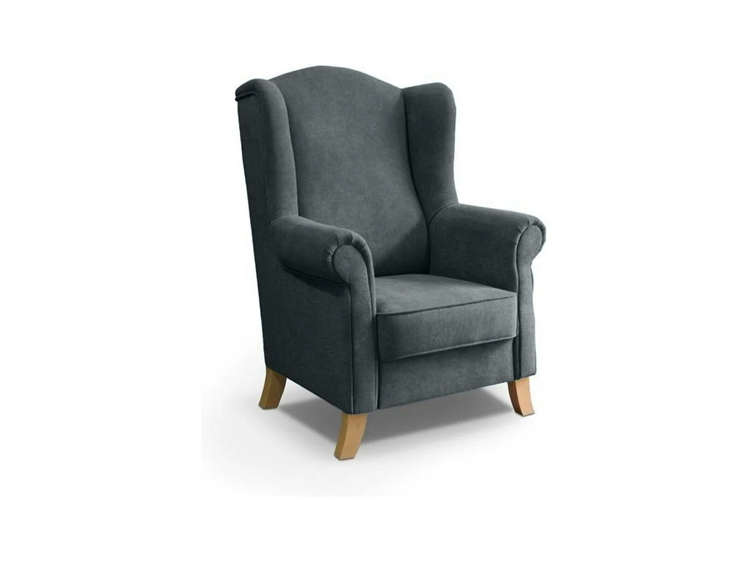 FAUTEUIL D'OREILLES Leonardo gris foncé