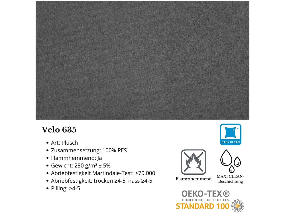 FAUTEUIL D'OREILLES Leonardo gris foncé