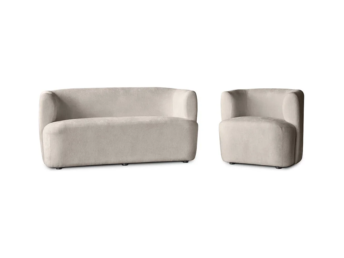 FAUTEUIL Nori cappuccino velour