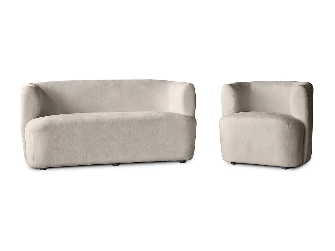 FAUTEUIL Nori cappuccino velour