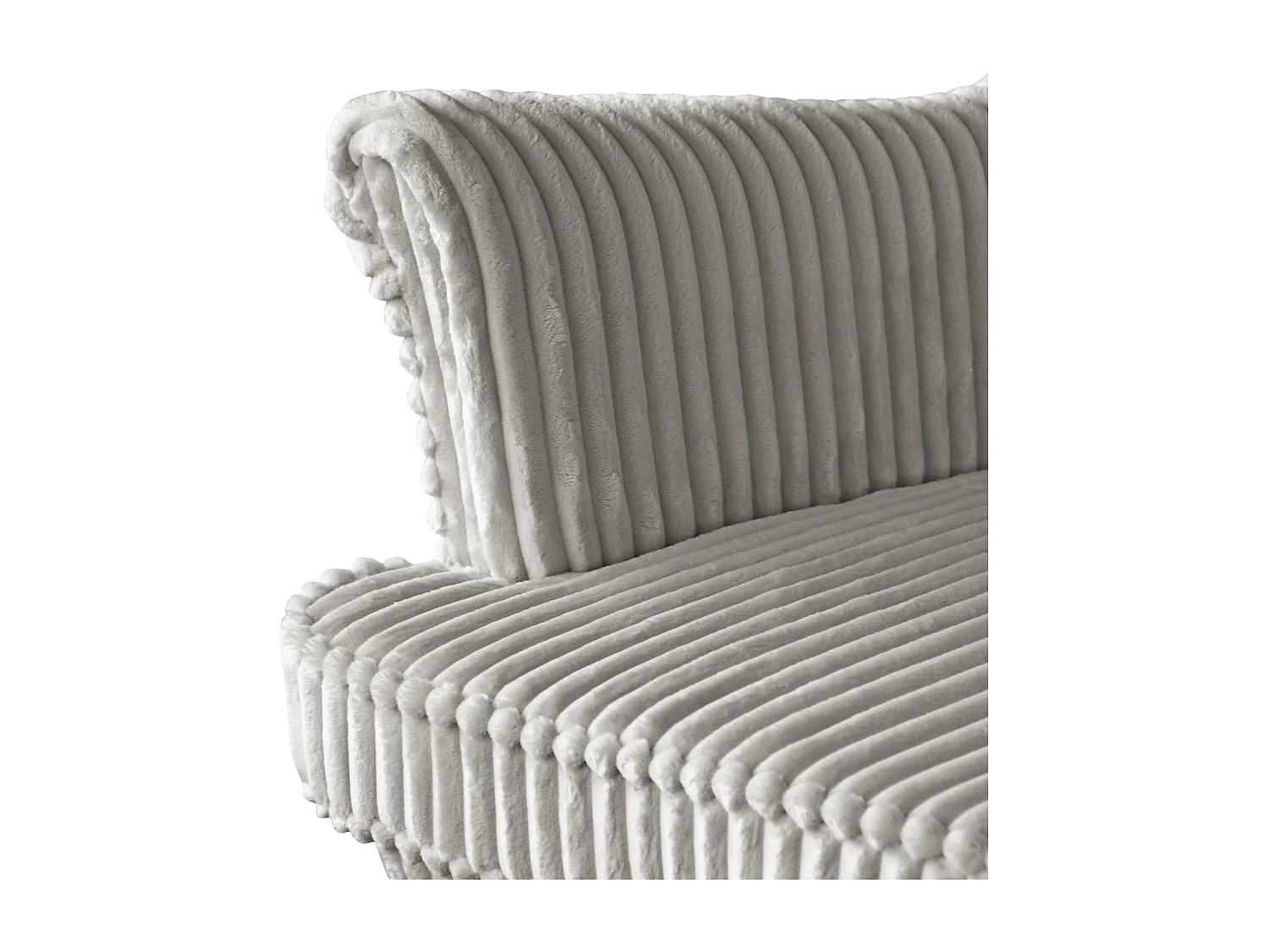 RELAXSESSEL Felix Hellgrau mit Wenge Beinen Cordstoff