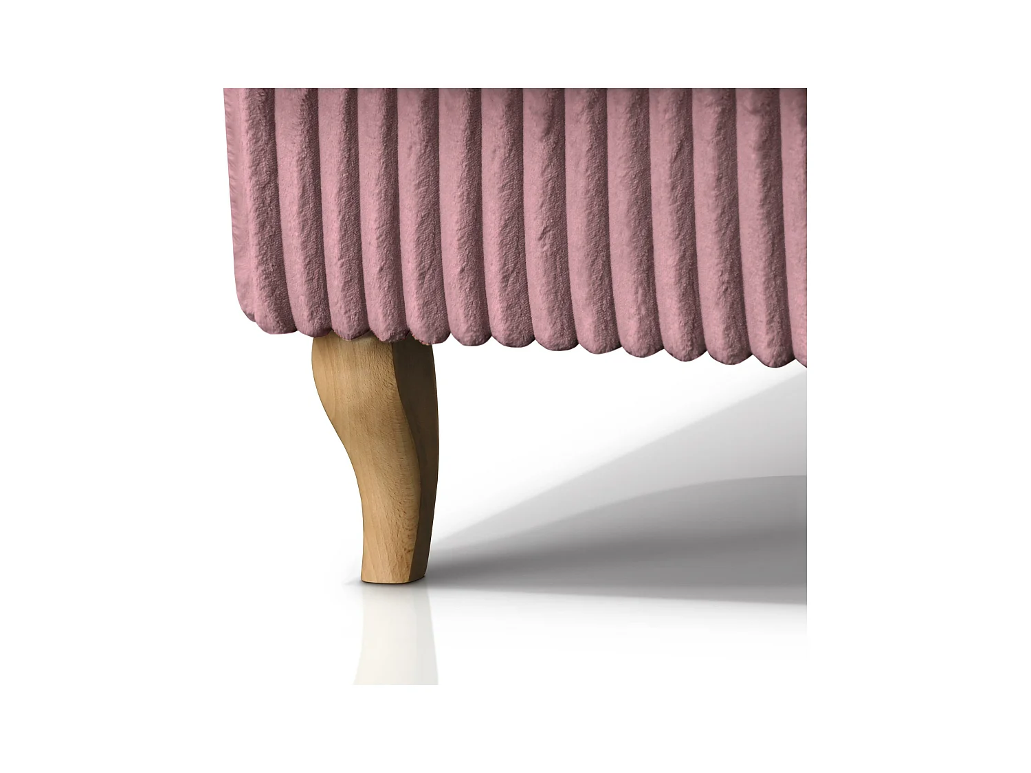 RELAXSESSEL Felix Rosa mit Buchenbeinen Cordstoff