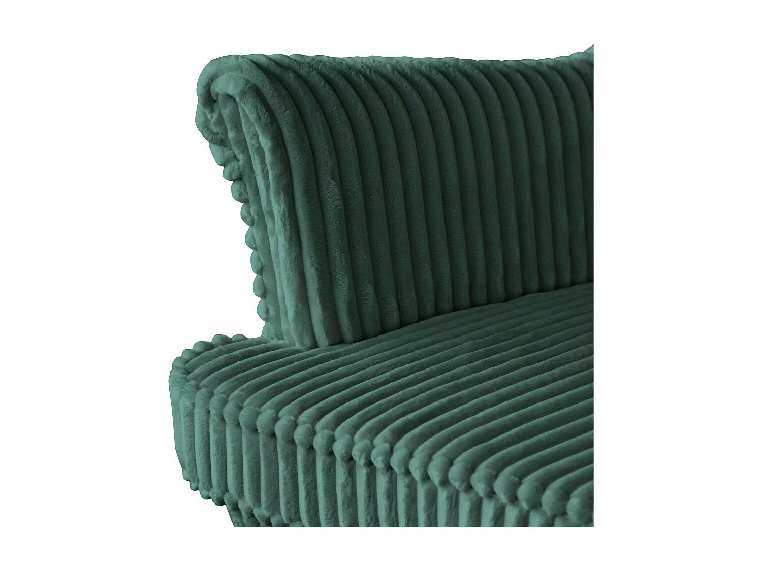 RELAXSESSEL Felix Grün mit Wenge Beinen Cordstoff