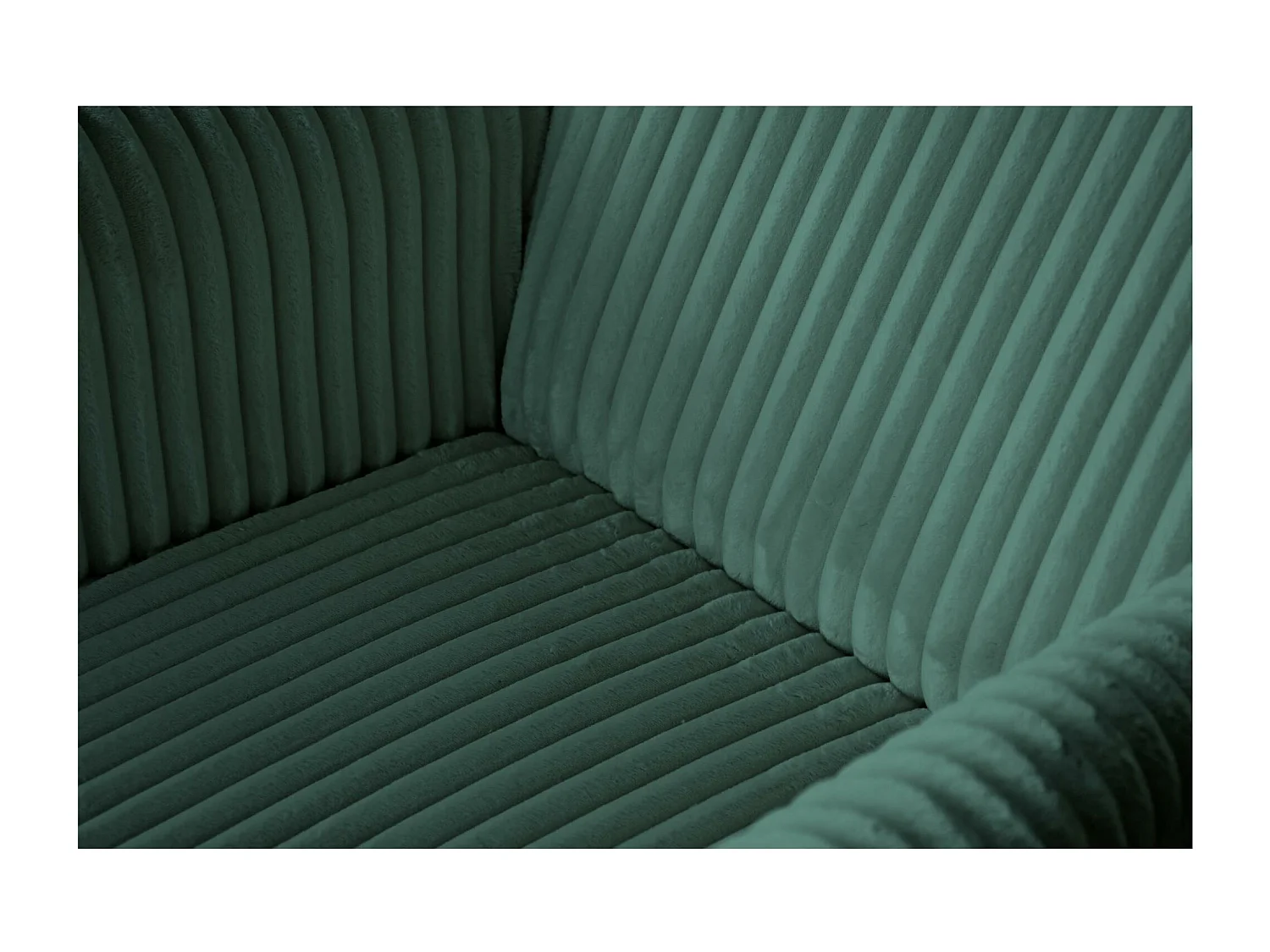 RELAXSESSEL Felix Grün mit Wenge Beinen Cordstoff