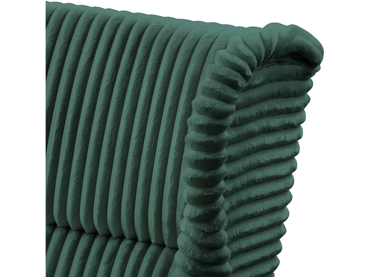 RELAXSESSEL Felix Grün mit Wenge Beinen Cordstoff