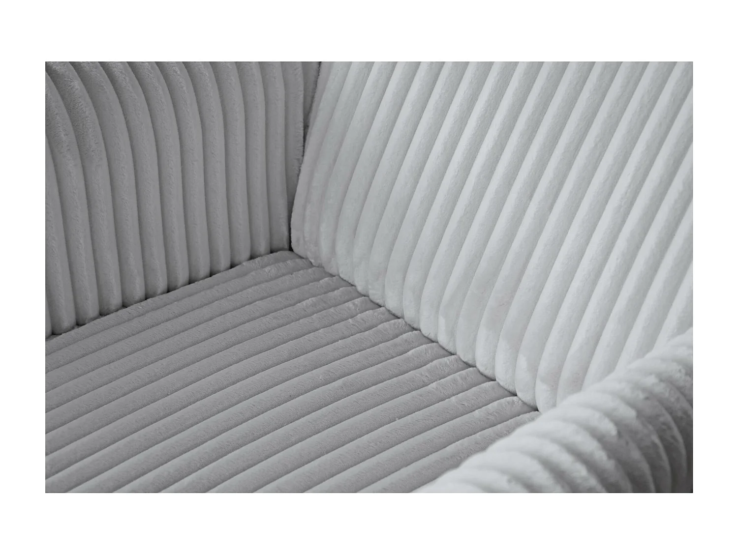 RELAXSESSEL Felix Grau mit Buchenbeinen Cordstoff