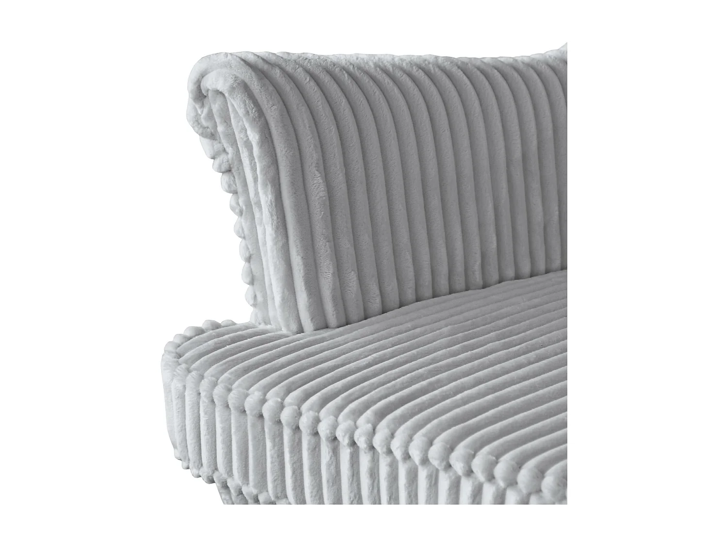 RELAXSESSEL Felix Grau mit Buchenbeinen Cordstoff