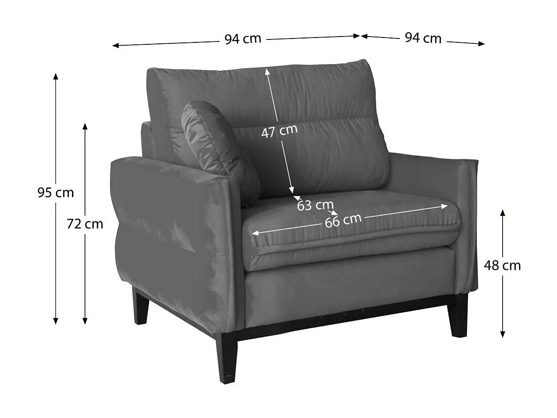 RELAXSESSEL Belweder Velours grau