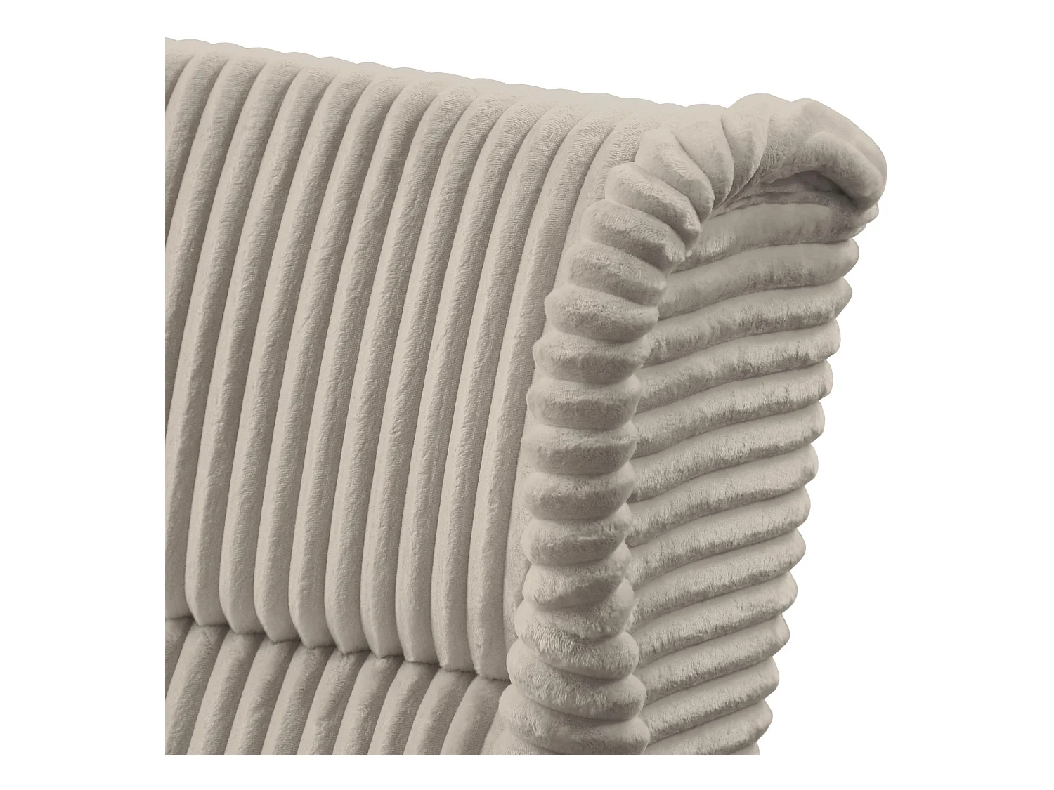 RELAXSESSEL Felix Beige mit Buchenbeinen Cordstoff