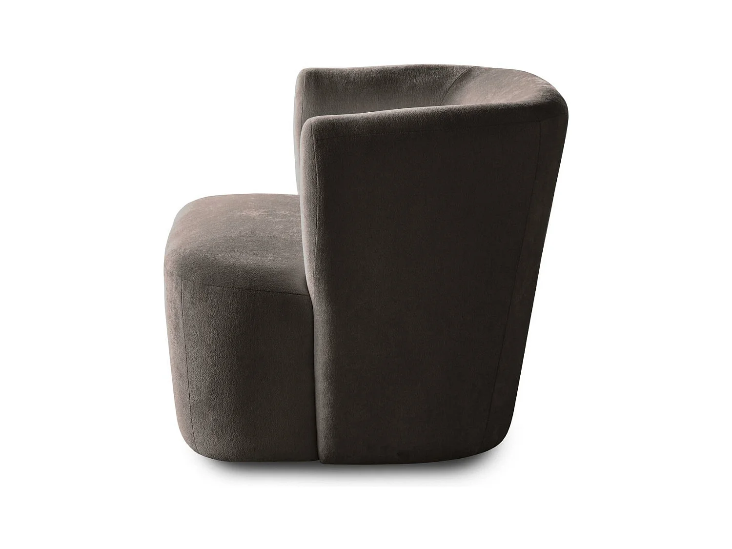 FAUTEUIL Nori bruin velours