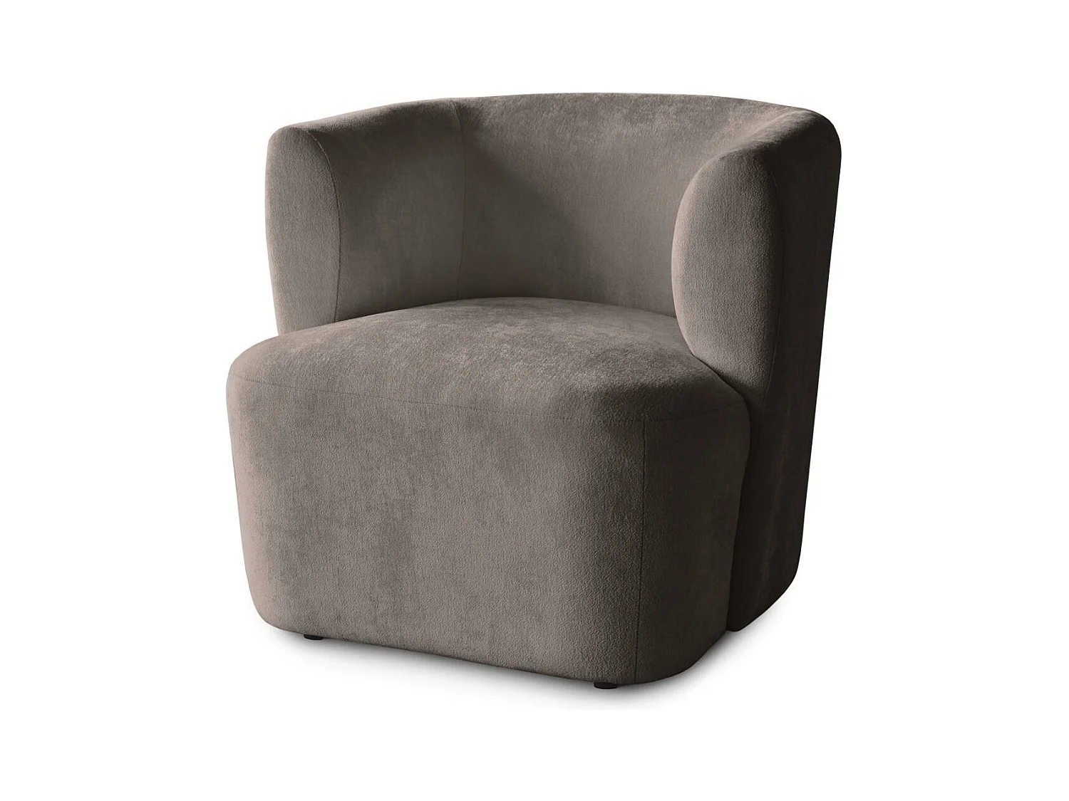 FAUTEUIL Nori marron velours