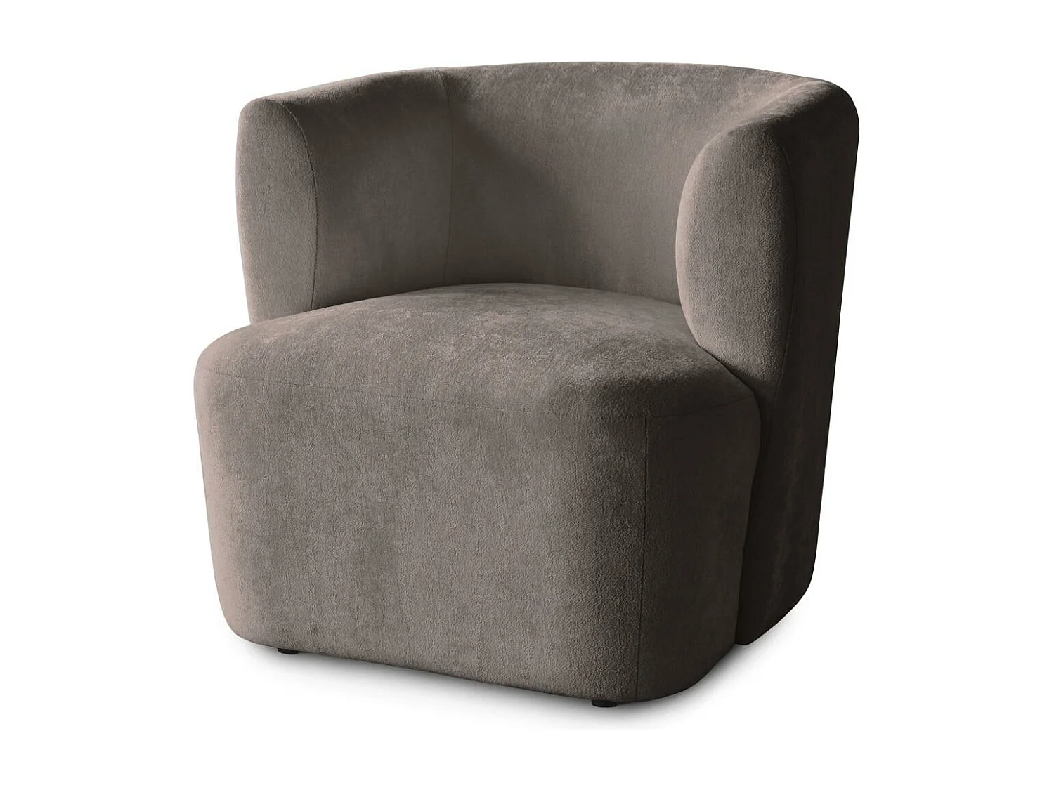 FAUTEUIL Nori marron velours