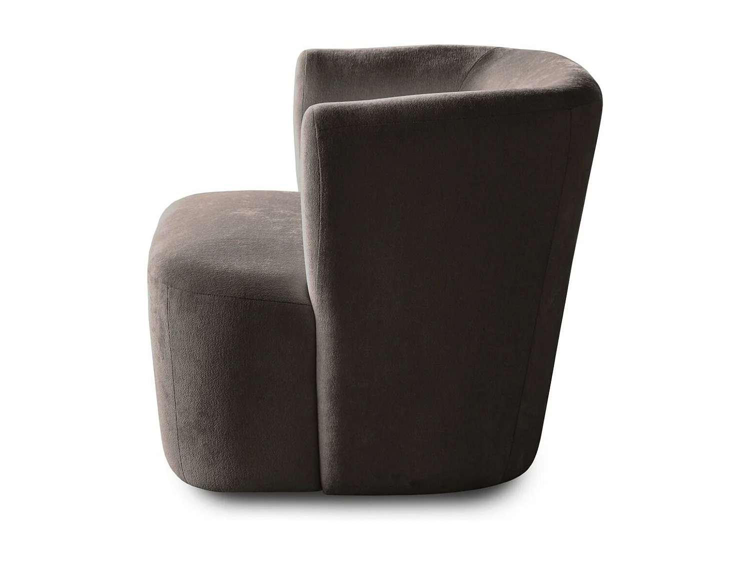 FAUTEUIL Nori marron velours