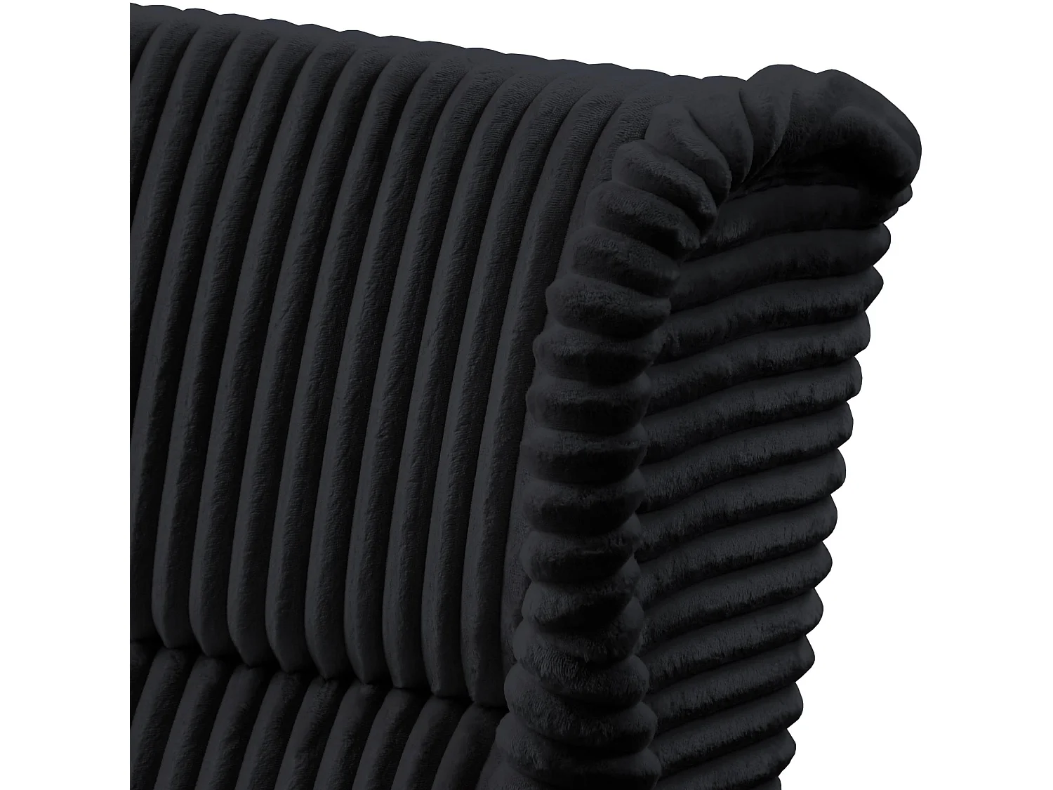 RELAXSESSEL Felix Schwarz mit Wenge Beinen Cordstoff