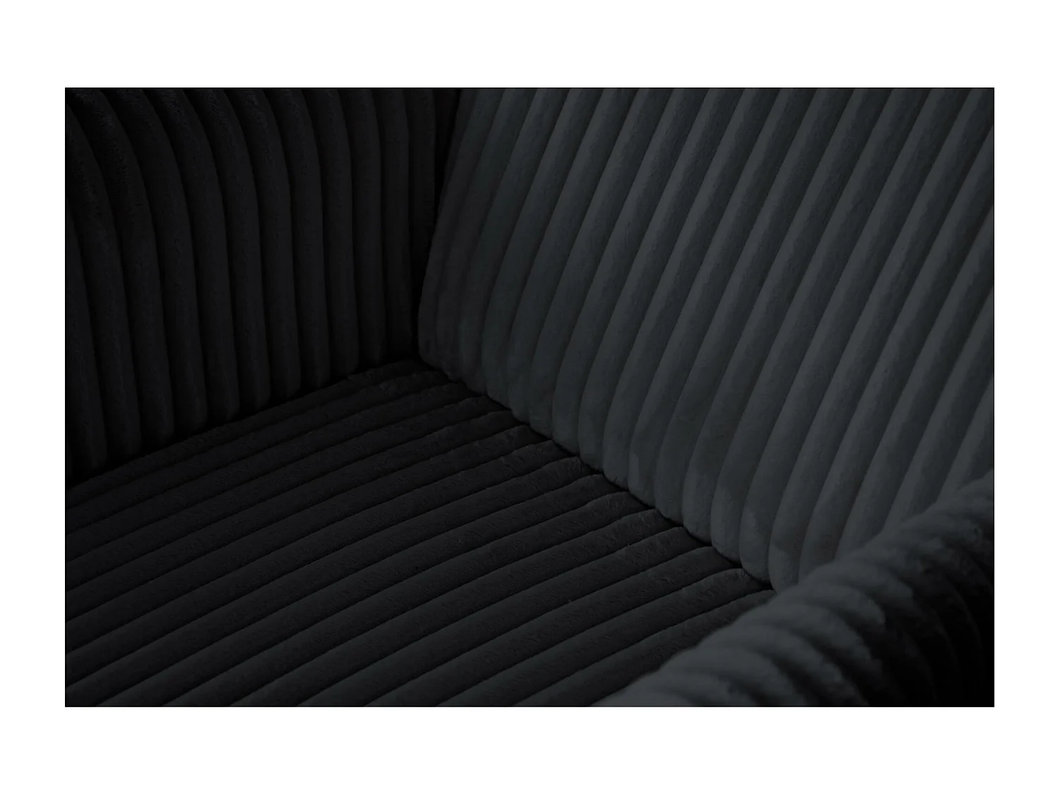 RELAXSESSEL Felix Schwarz mit Wenge Beinen Cordstoff