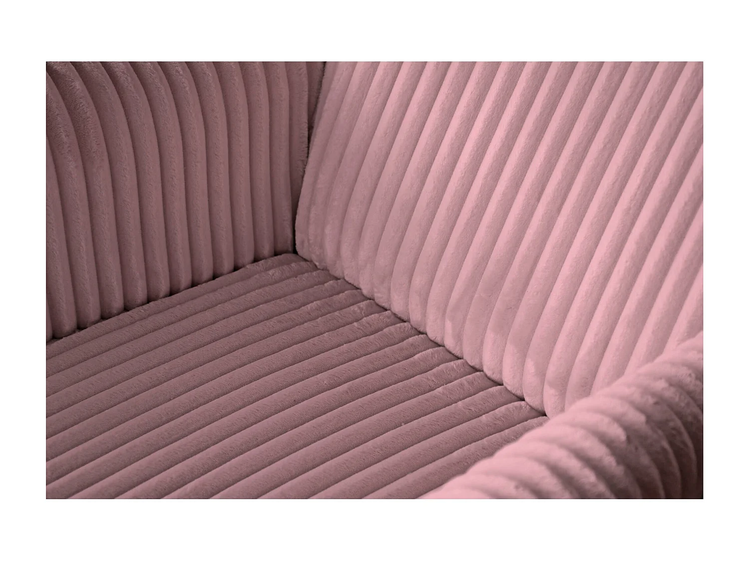 RELAXSESSEL Felix Rosa mit Wenge Beinen Cordstoff