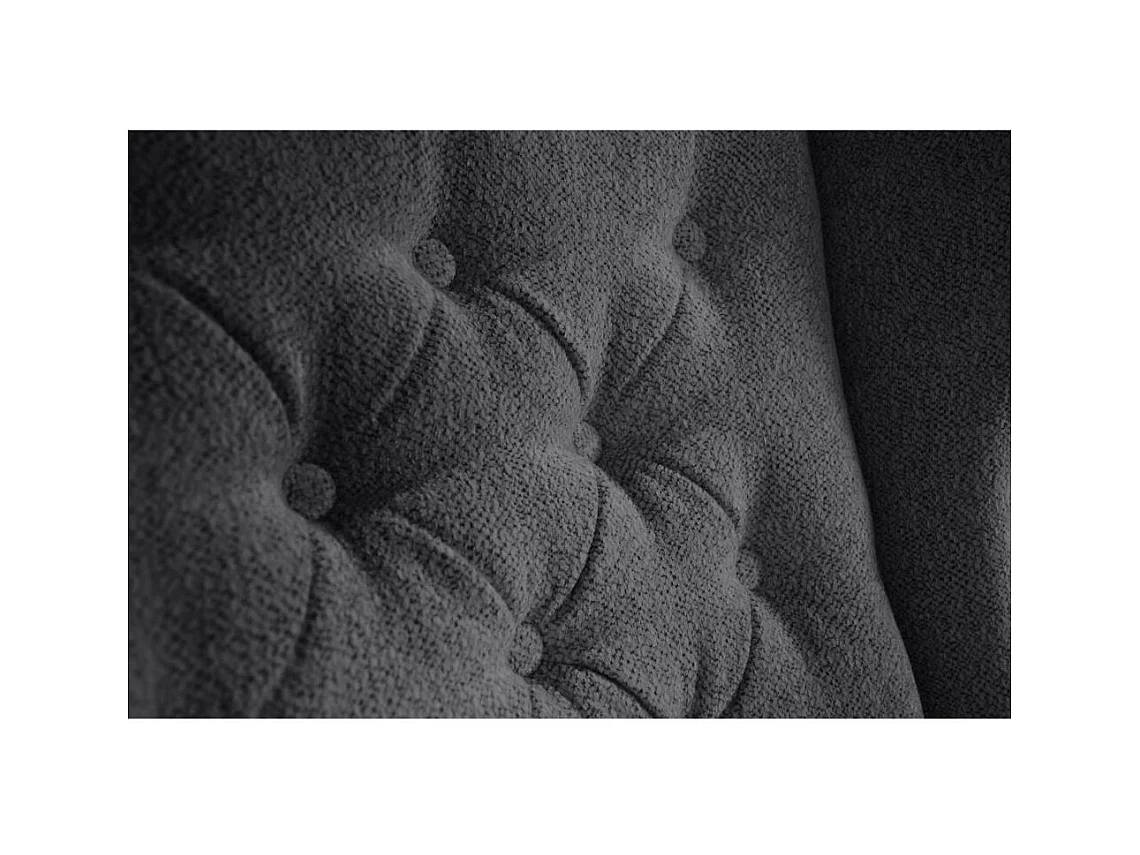 CHESTERFIELD-SESSEL Falco dunkelgrau mit Weiß Holzbeinen