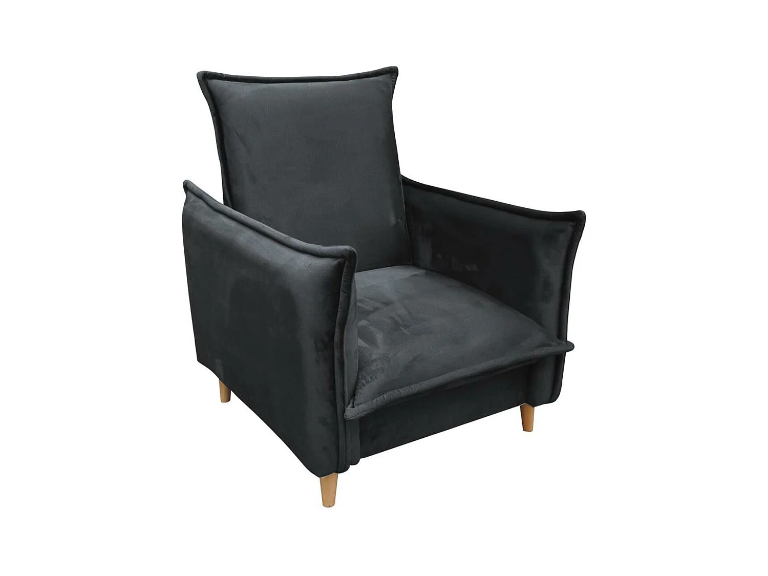 RELAXSESSEL Pillow grau mit Buchenbeinen