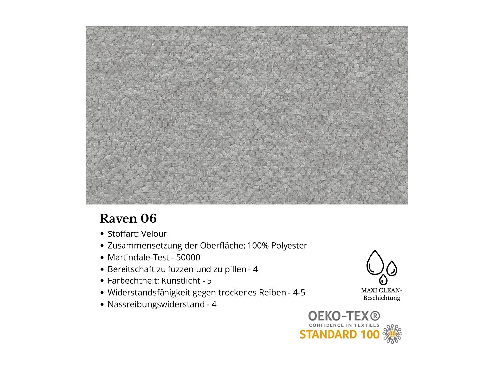 CHESTERFIELD-SESSEL Falco hellgrau mit Weiß Holzbeinen