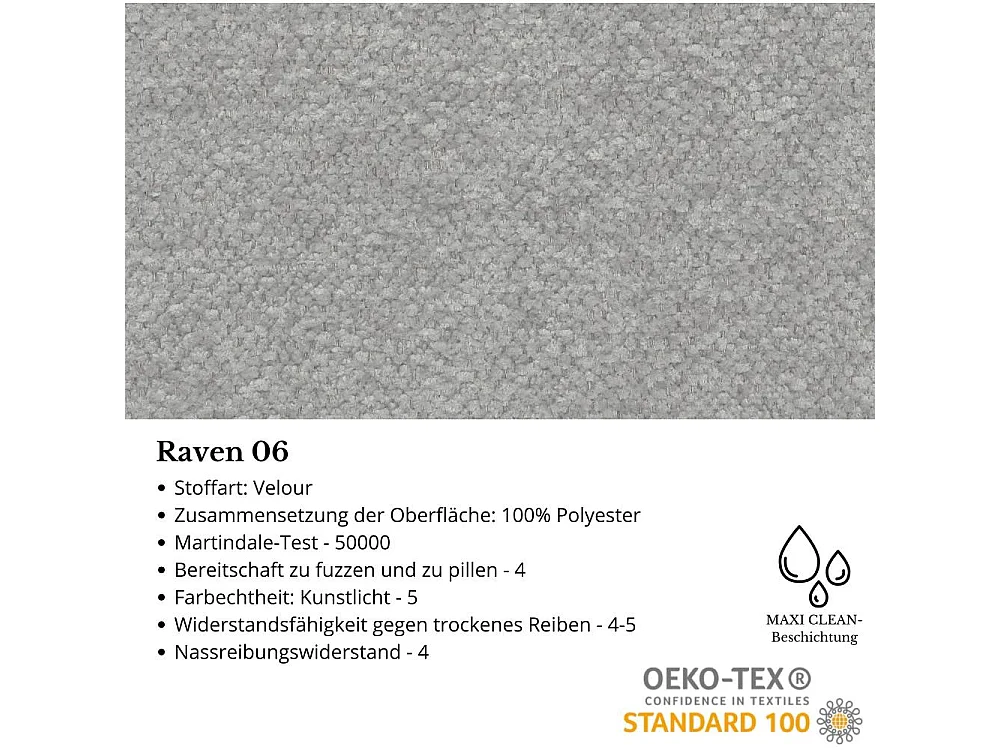 CHESTERFIELD-SESSEL Falco hellgrau mit Weiß Holzbeinen