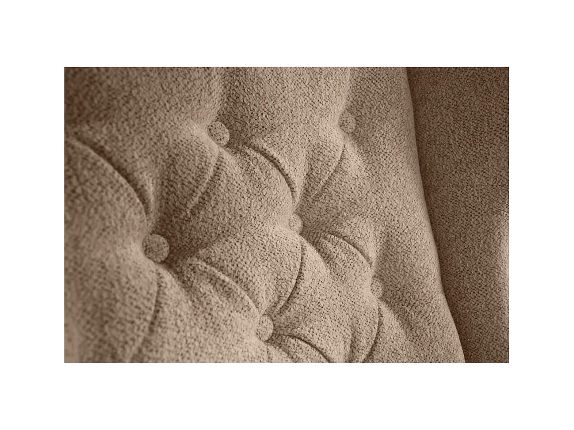 CHESTERFIELD-SESSEL Falco hellbraun mit Weiß Holzbeinen