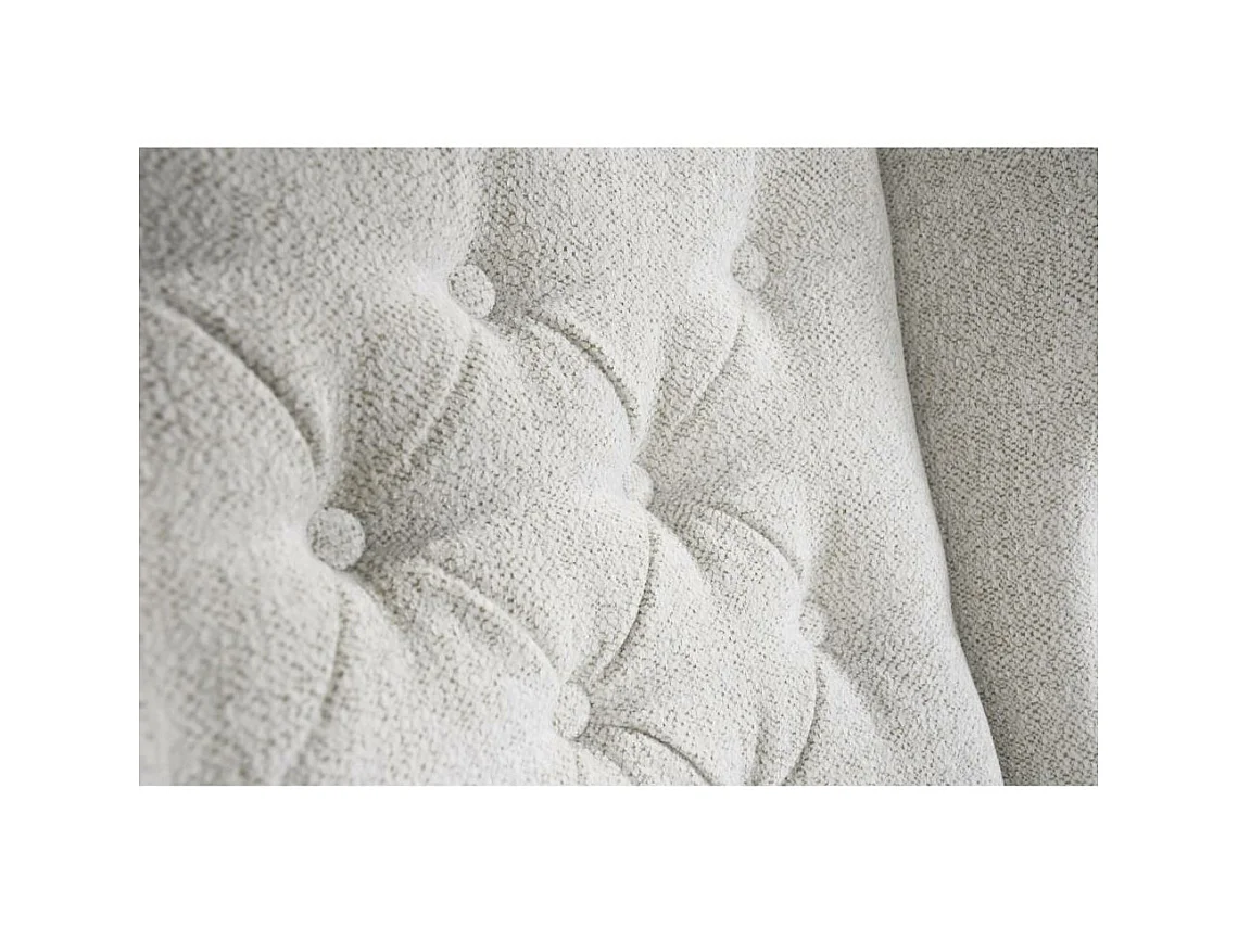 CHESTERFIELD-SESSEL Falco beige mit Weiß Holzbeinen